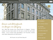 Tablet Screenshot of hotelweisseskreuz.at